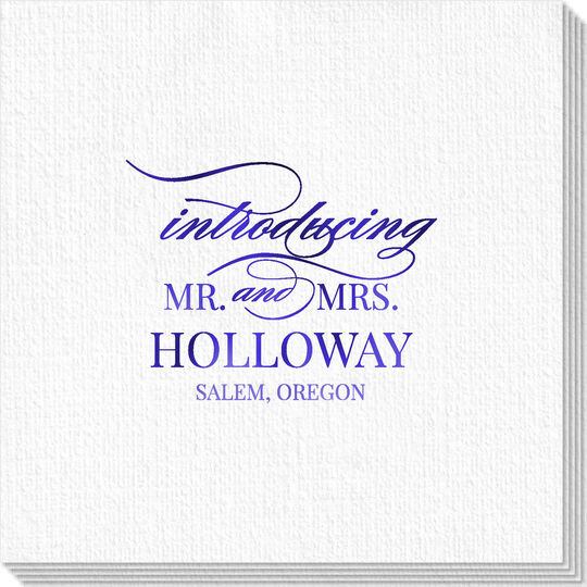 Introducing Mr. and Mrs. Luxury Deville Napkins